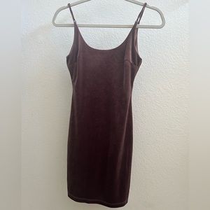 Dark purple mini dress